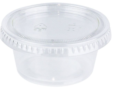 Plastic Portion Cups 0.75 oz - 2500/Pack